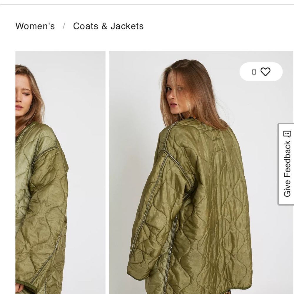 NWOT Olive Quilted Women's Jacket - Picture 8 of 10